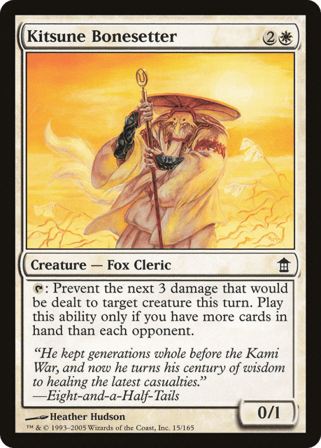 Kitsune Bonesetter (15) — Saviors of Kamigawa