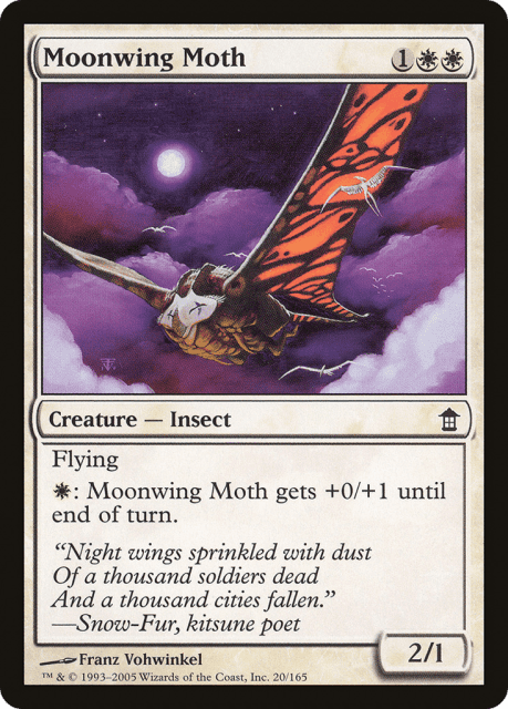 Moonwing Moth (20) — Saviors of Kamigawa