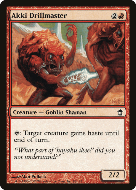 Akki Drillmaster (92) — Saviors of Kamigawa