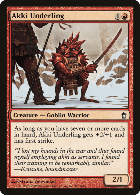 Akki Underling (93) — Saviors of Kamigawa