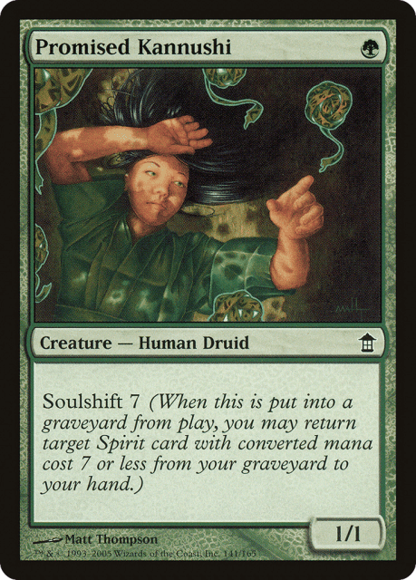Promised Kannushi (141) — Saviors of Kamigawa