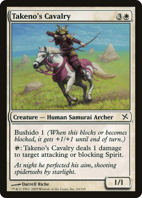 Takeno's Cavalry (24) — Betrayers of Kamigawa