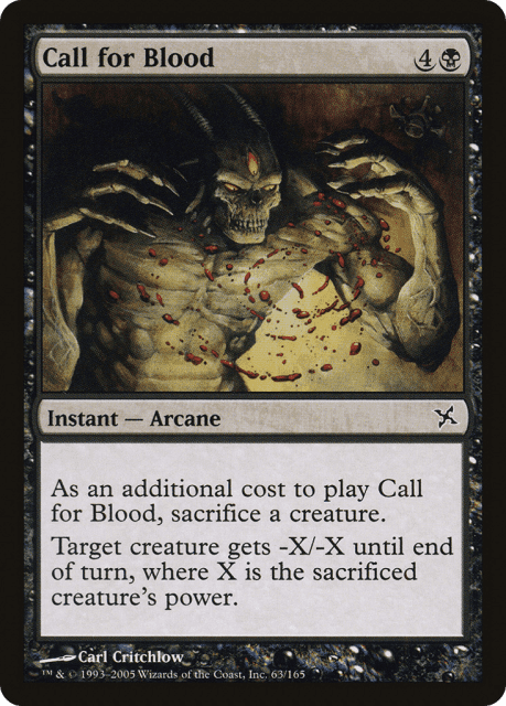 Call for Blood (63) — Betrayers of Kamigawa