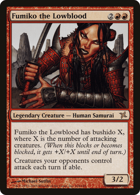 Fumiko the Lowblood (104) — Betrayers of Kamigawa