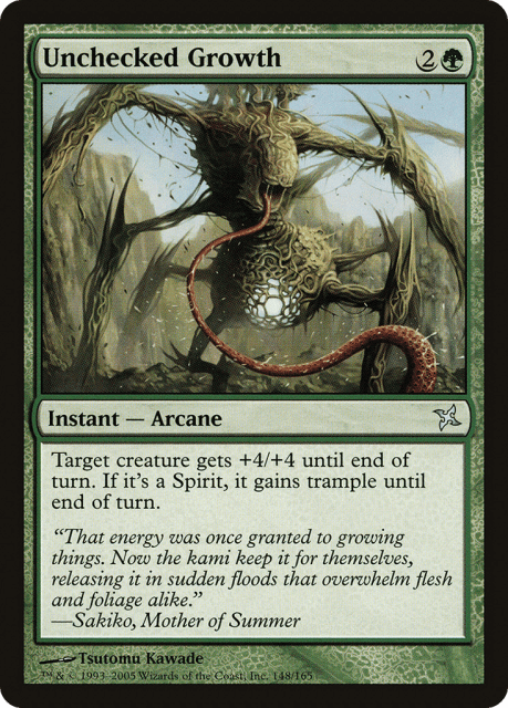 Unchecked Growth (148) — Betrayers of Kamigawa