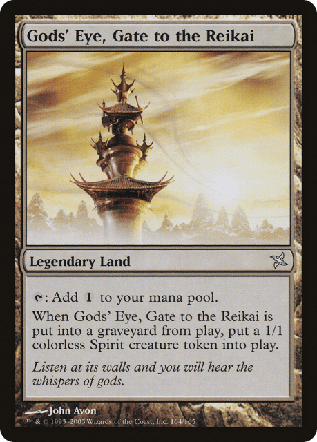 Gods' Eye, Gate to the Reikai (164) — Betrayers of Kamigawa