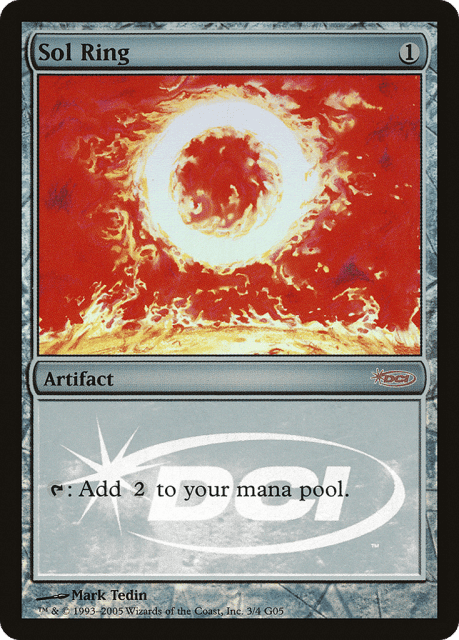 Sol Ring (3) — Judge Gift Cards 2005