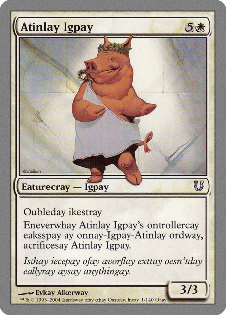 Atinlay Igpay (1) — Unhinged