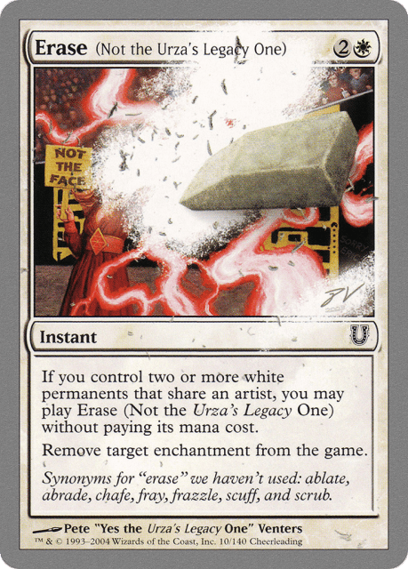 Erase (Not the Urza's Legacy One) (10) — Unhinged