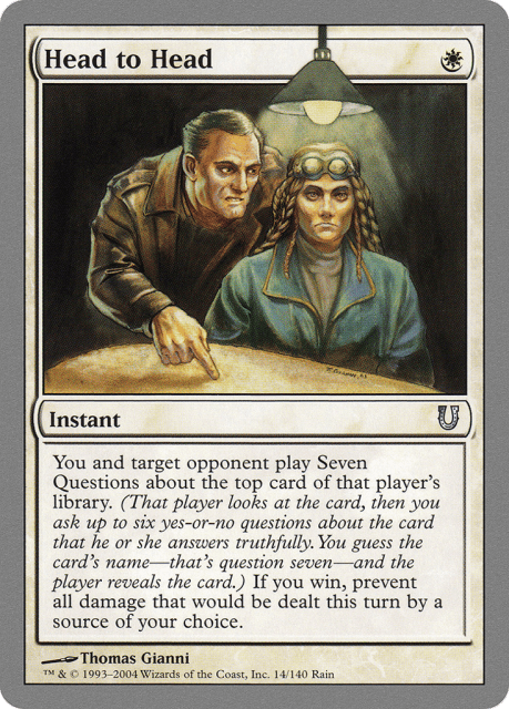 Head to Head (14) — Unhinged