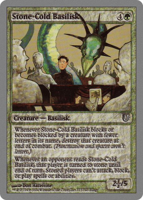 Stone-Cold Basilisk (112) — Unhinged