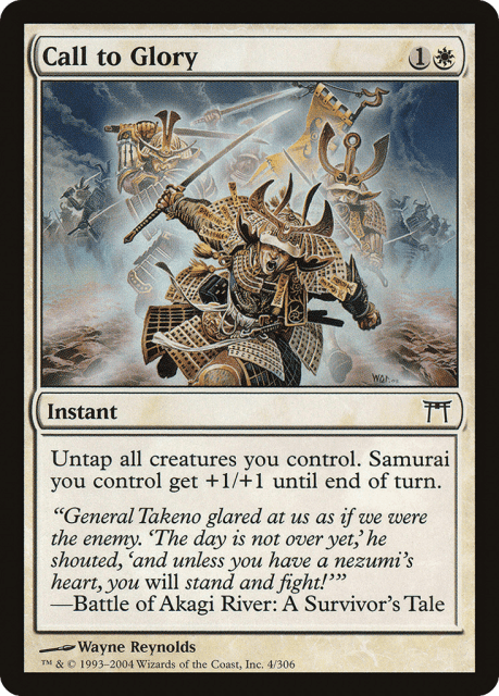 Call to Glory (4) — Champions of Kamigawa