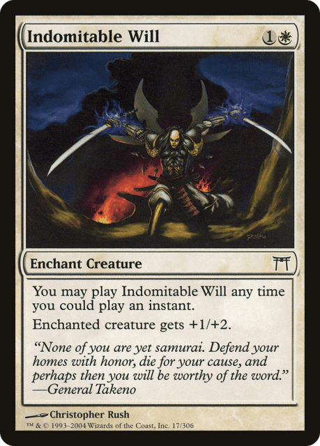 Indomitable Will (17) — Champions of Kamigawa