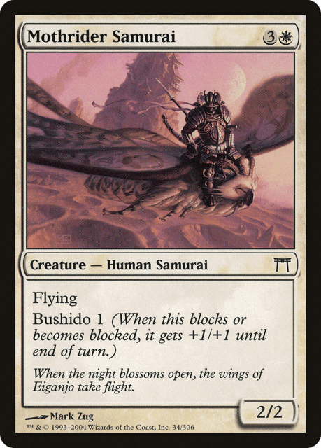 Mothrider Samurai (34) — Champions of Kamigawa