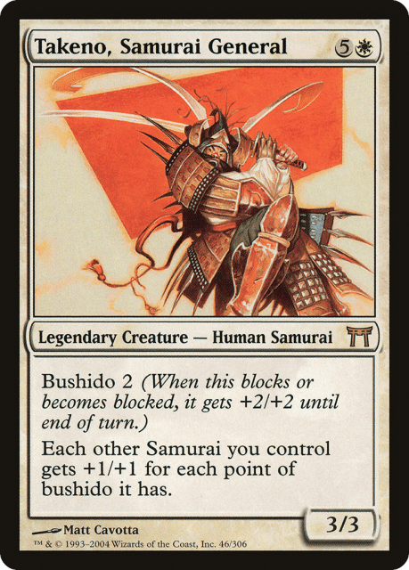 Takeno, Samurai General (46) — Champions of Kamigawa