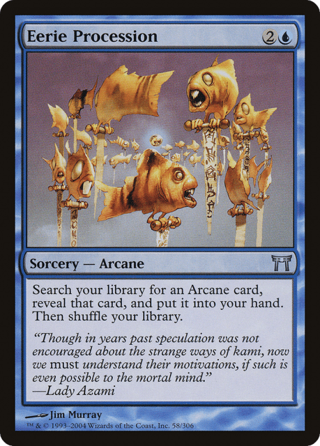 Eerie Procession (58) — Champions of Kamigawa