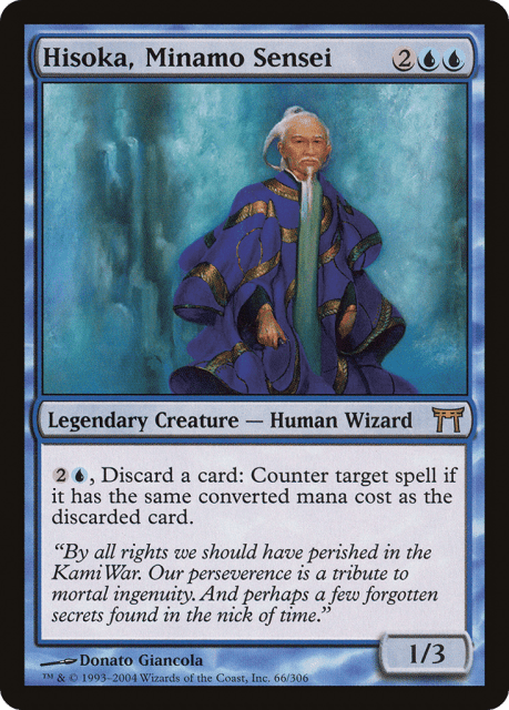 Hisoka, Minamo Sensei (66) — Champions of Kamigawa