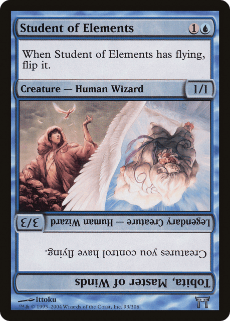Student of Elements // Tobita, Master of Winds (93) — Champions of Kamigawa
