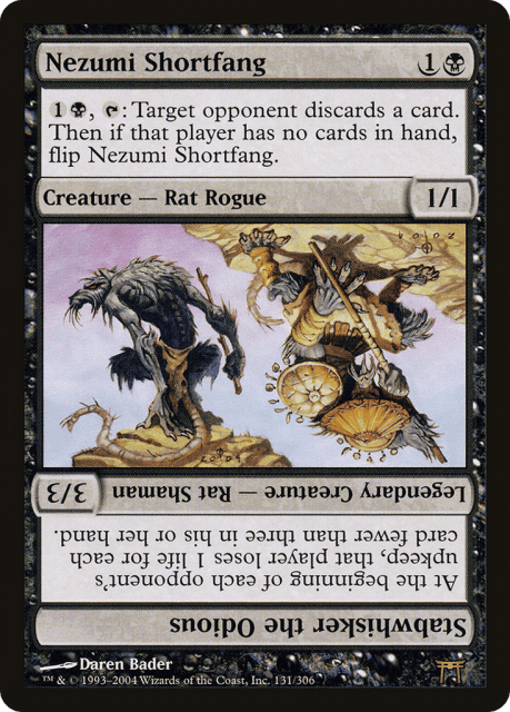Nezumi Shortfang // Stabwhisker the Odious (131) — Champions of Kamigawa