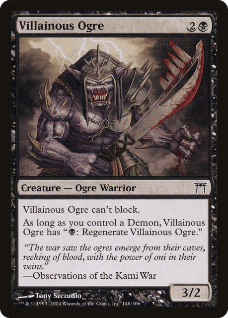 Villainous Ogre (148) — Champions of Kamigawa
