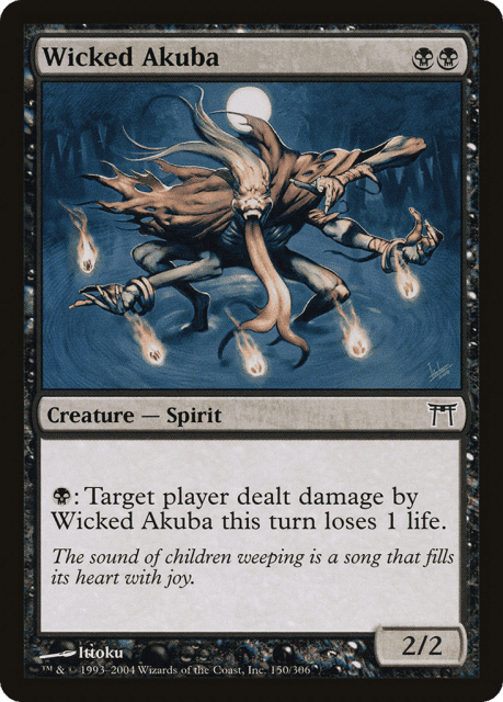 Wicked Akuba (150) — Champions of Kamigawa