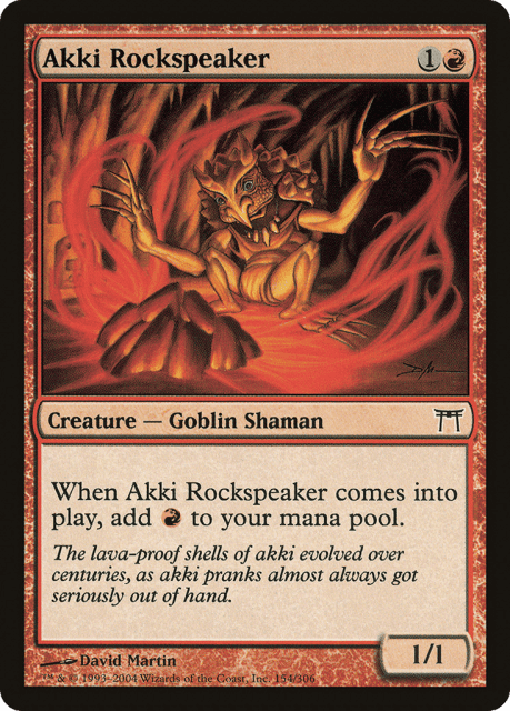 Akki Rockspeaker (154) — Champions of Kamigawa
