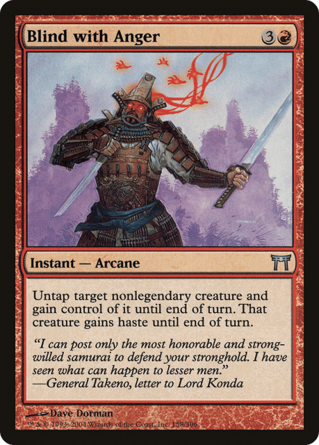 Blind with Anger (158) — Champions of Kamigawa