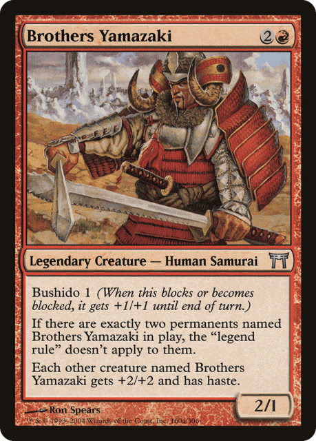 Brothers Yamazaki (160a) — Champions of Kamigawa