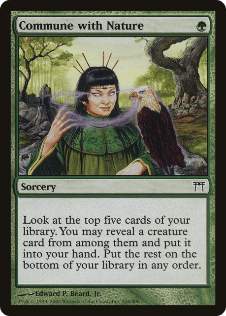 Commune with Nature (204) — Champions of Kamigawa