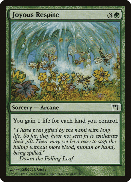 Joyous Respite (216) — Champions of Kamigawa