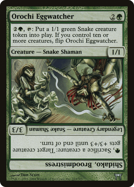 Orochi Eggwatcher // Shidako, Broodmistress (233) — Champions of Kamigawa