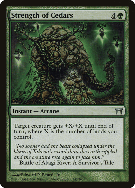 Strength of Cedars (245) — Champions of Kamigawa