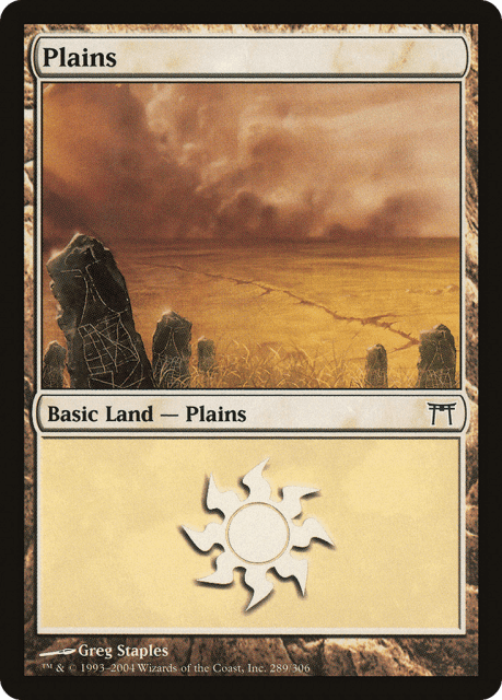 Plains (289) — Champions of Kamigawa