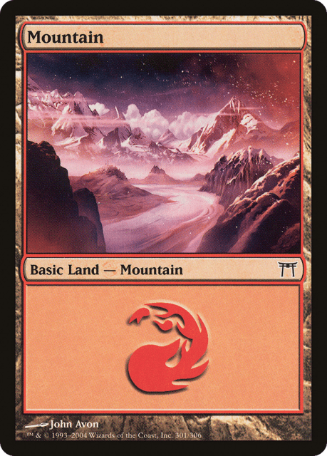 Mountain (301) — Champions of Kamigawa