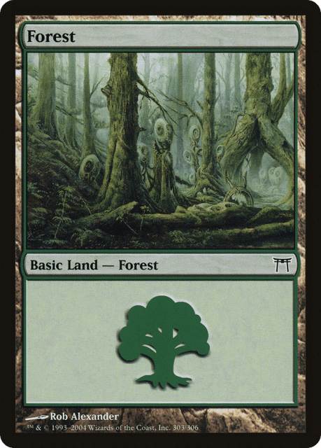 Forest (303) — Champions of Kamigawa