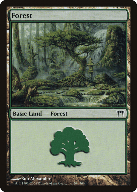 Forest (304) — Champions of Kamigawa