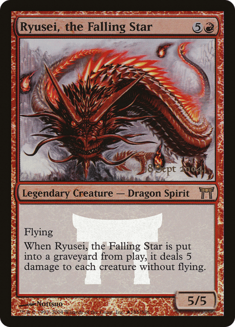 Ryusei, the Falling Star (185★) — Champions of Kamigawa Promos