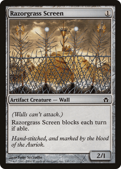 Razorgrass Screen (145) — Fifth Dawn