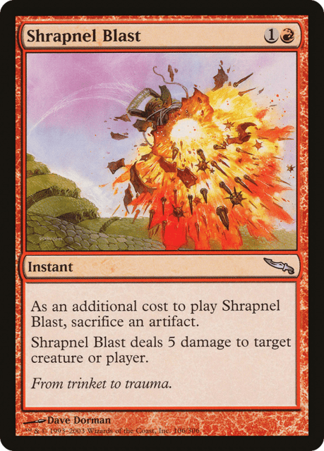 Shrapnel Blast (106) — Mirrodin