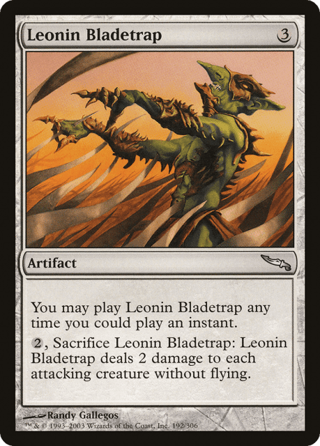 Leonin Bladetrap (192) — Mirrodin