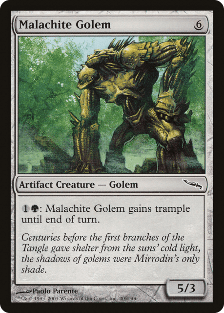 Malachite Golem (202) — Mirrodin