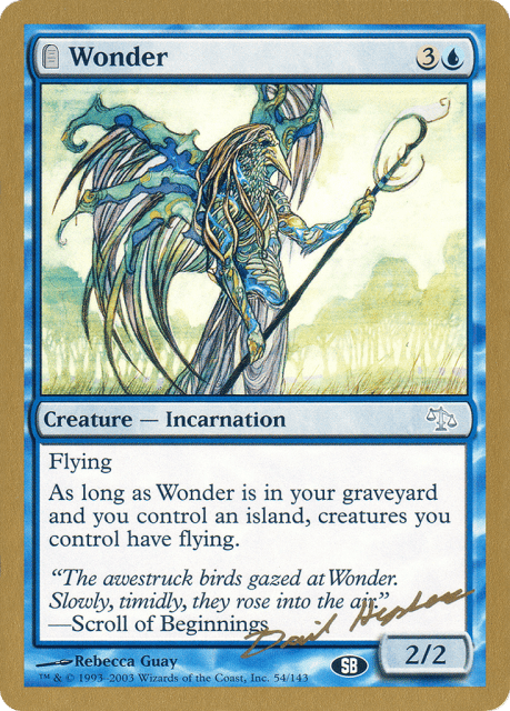 Wonder (dh54sb) — World Championship Decks 2003