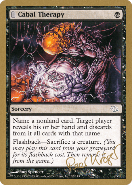 Cabal Therapy (pk62) — World Championship Decks 2003