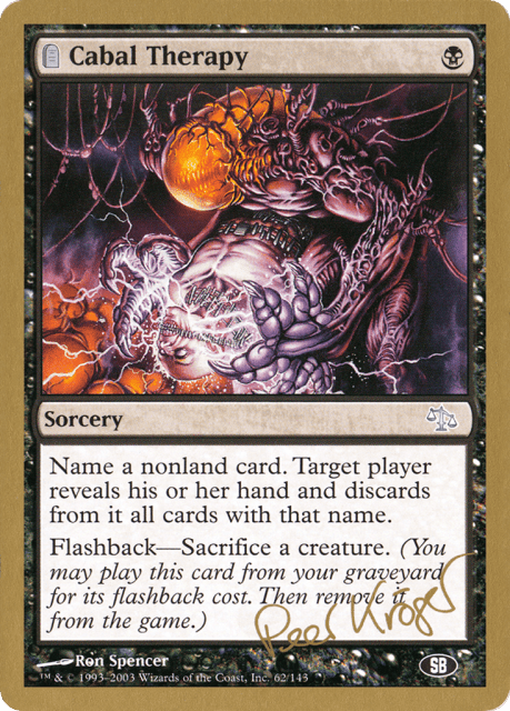 Cabal Therapy (pk62sb) — World Championship Decks 2003