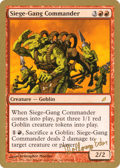 Siege-Gang Commander (we103) — World Championship Decks 2003