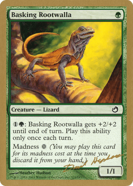 Basking Rootwalla (dh121) — World Championship Decks 2003