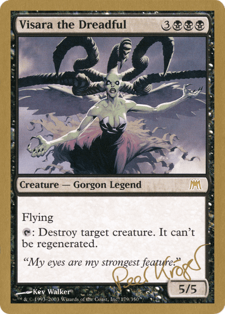 Visara the Dreadful (pk179) — World Championship Decks 2003
