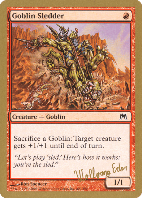 Goblin Sledder (we209) — World Championship Decks 2003