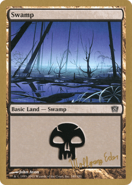 Swamp (we340) — World Championship Decks 2003