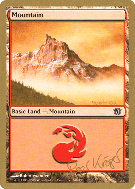 Mountain (pk346) — World Championship Decks 2003